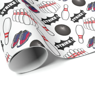 Bowling Wrapping Paper Geschenkpapier