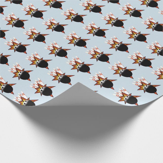 Bowling Wrapping Paper Geschenkpapier (Ecke)