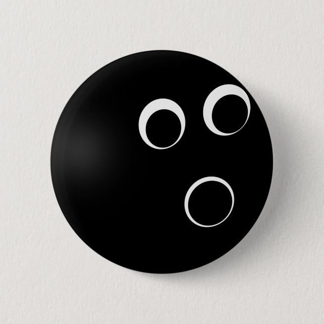 Bowlingball Abzeichen Button (Vorderseite)