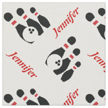 Bowlingball schwarz rote Buttone mit Namen persona