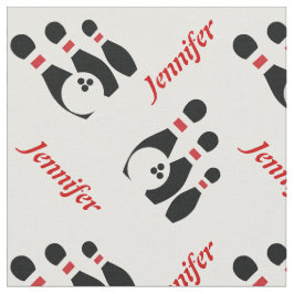 Bowlingball schwarz rote Buttone mit Namen persona Stoff