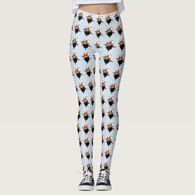 Bowlingball und Buttone Leggings (Vorderseite)