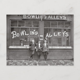 Bowlinghalle, 1911 postkarte