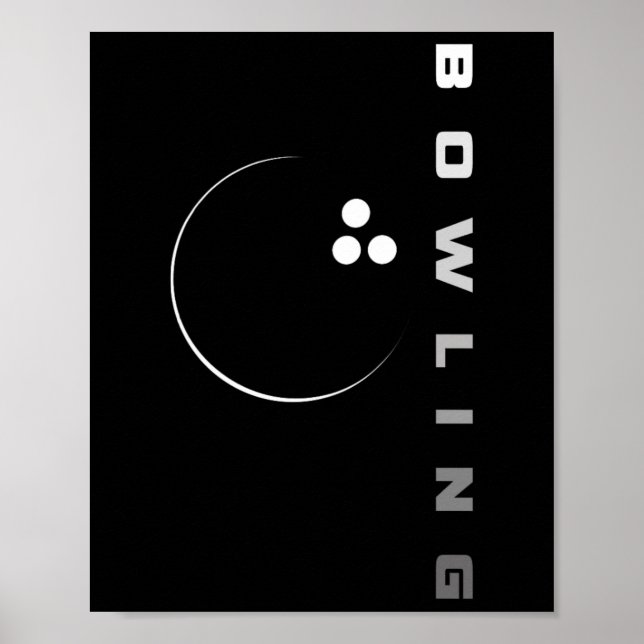 Bowlingkleidung - Bowling 1  Poster (Vorne)