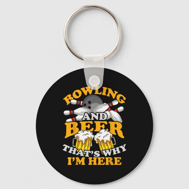 Bowlingkugel Bowler Bowl Team Strike  Schlüsselanhänger (Vorderseite)