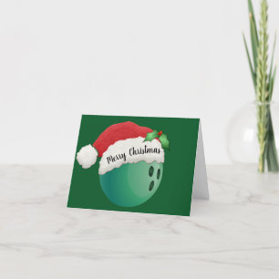 Bowlingkugel-Design-Weihnachtskarte Karte