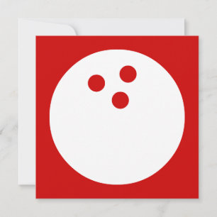 Bowlingkugel: Farbe individuell anpassbar Einladung