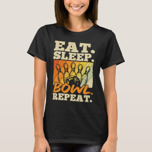Bowlingkugel Pin Bowler Strike Bowling Team Bowlin T-Shirt