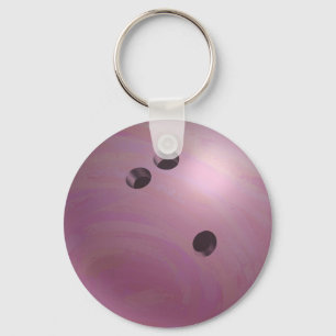Bowlings-Ball-Rosa Schlüsselanhänger