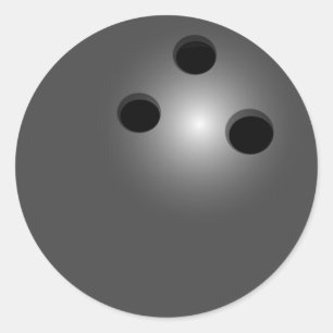 Bowlings-Ball Runder Aufkleber