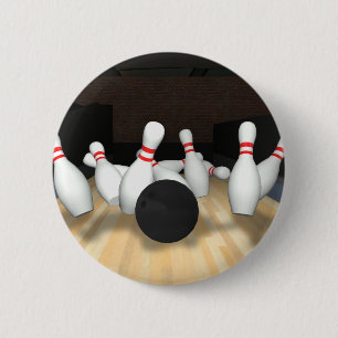 Bowlings-Ball u. Buttone: Modell 3D: Button