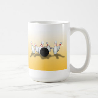 Bowlings-Ball u. Buttone: Modell 3D: Kaffee-Tasse Tasse