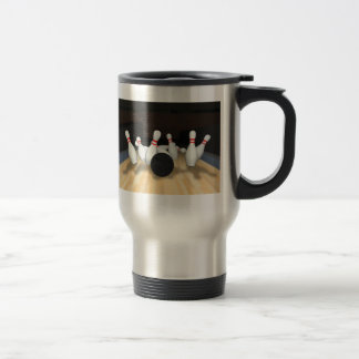 Bowlings-Ball u. Buttone: Modell 3D: Reise-Tasse Reisebecher