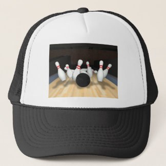 Bowlings-Ball u. Buttone: Modell 3D: Truckerkappe