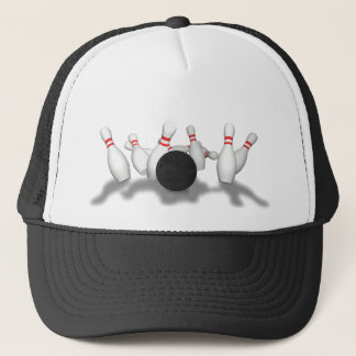 Bowlings-Ball u. Buttone: Modell 3D: Truckerkappe