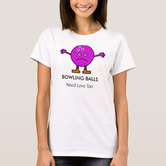 Bowlings-Bälle T-Shirt (Vorderseite)