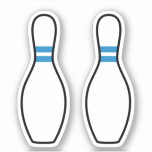 Bowlings-Buttonaufkleber Aufkleber