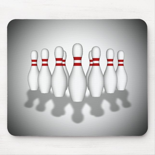 Bowlings-Buttone: Modell 3D: Mousepad (Vorne)