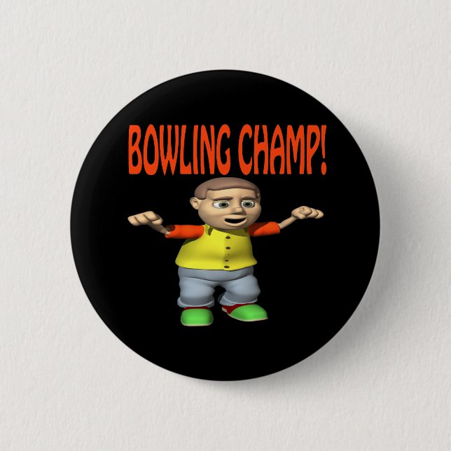 Bowlings-Champion Button (Vorderseite)