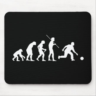 Bowlings-Evolution von Mann zu Bowler Mousepad