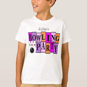 Bowlings-Geburtstags-Party-Kindes KRW T-Shirt