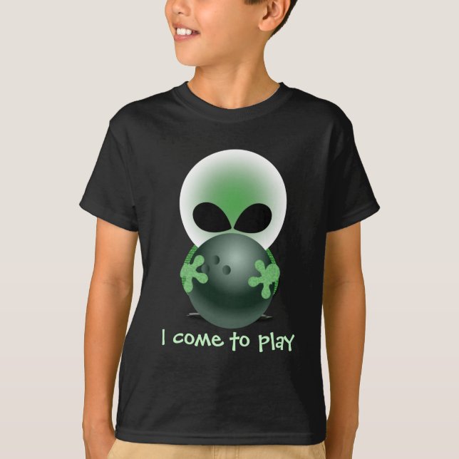 Bowlings-kleiner grüner Typ T-Shirt (Vorderseite)