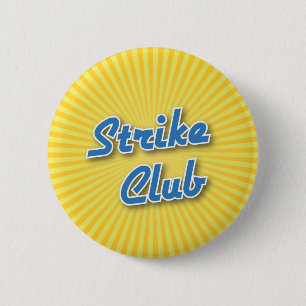 Bowlings-Knopf: Streik-Verein Button