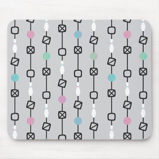 Bowlings-Streifen Mousepad (Vorne)