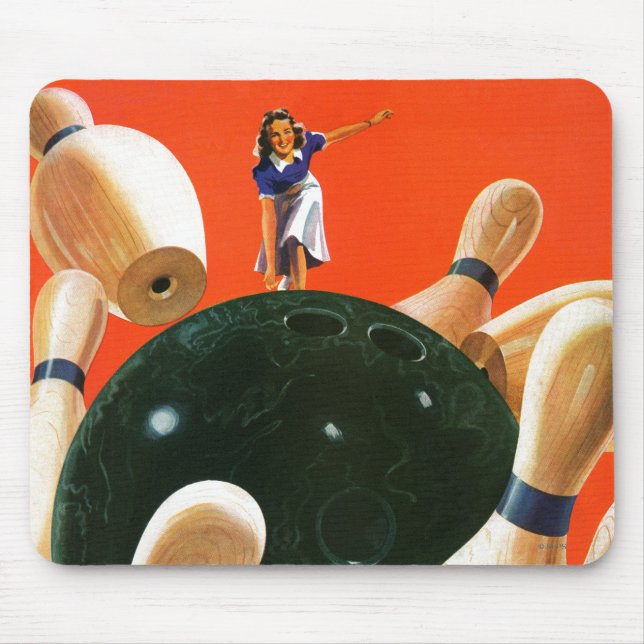 Bowlings-Streik Mousepad (Vorne)