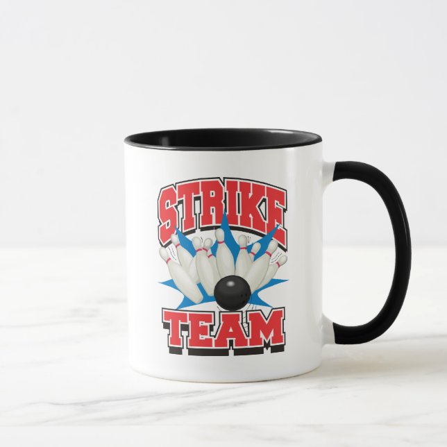 Bowlings-Streik-Team Tasse (Rechts)