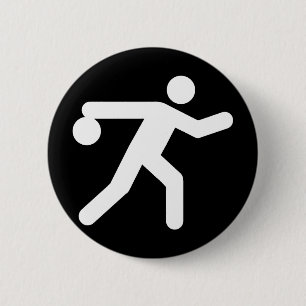 Bowlings-Symbol-Knopf Button