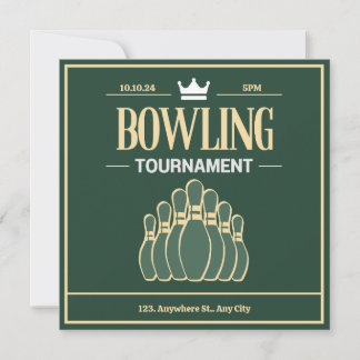 Bowlingturnier Einladung