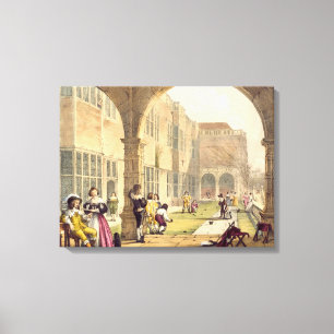 Bowls auf der Terrasse in Bramshill im Jahre 1600, Leinwanddruck