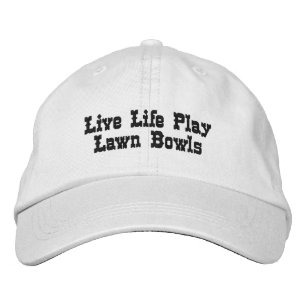 Bowls, bestickte Logos für Live-Life-Play, Baseballkappe