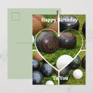 Bowls Heart Foto Collage, Geburtstagskarte Postkarte