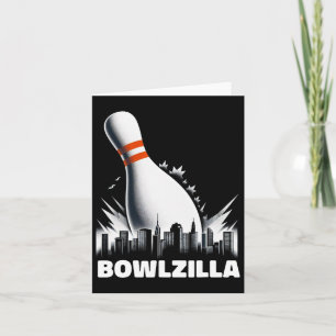 Bowlzilla zerstört Zehn Button Stadt Männer Kinder Karte