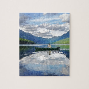 Bowman Lake - Glacier Nationalpark Montana Puzzle