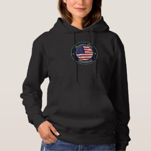 Bowman Lake Patriotic Montana Souvenir Hoodie