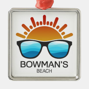Bowman's Beach Florida Sonnenbrille Ornament Aus Metall