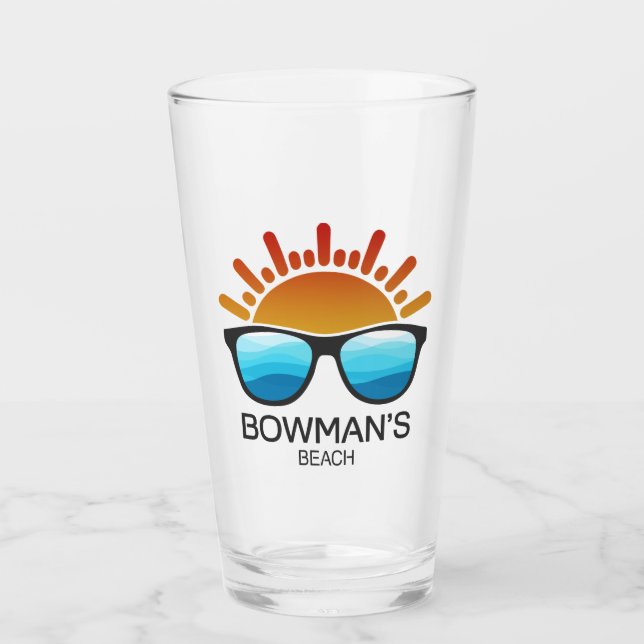 Bowman's Beach Florida Sonnenbrillen Glas (Vorderseite)