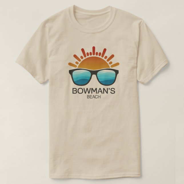 Bowman's Beach Florida Sonnenbrillen T-Shirt (Design vorne)
