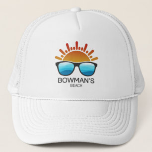 Bowman's Beach Florida Sonnenbrillen Truckerkappe