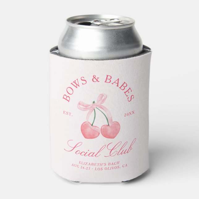 Bows & Babes Coquette Cherries Dosenkühler (Kanne Vorderseite)