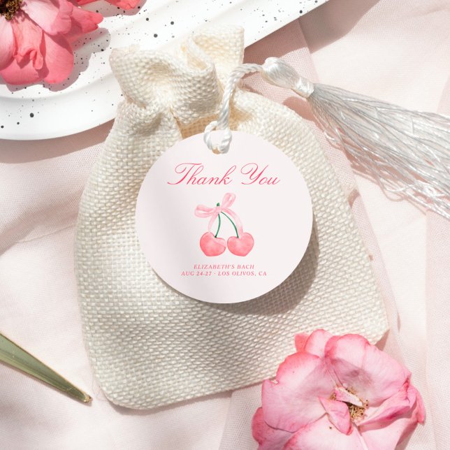 Bows & Babes Coquette Cherries Geschenkanhänger (Von Creator hochgeladen)
