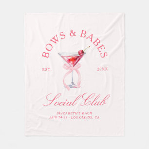 Bows & Babes Coquette Cherries Junggesellinnenabsc Fleecedecke