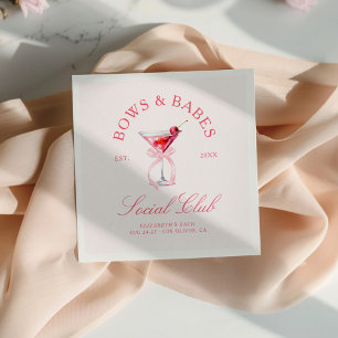 Bows & Babes Coquette Cherries Serviette