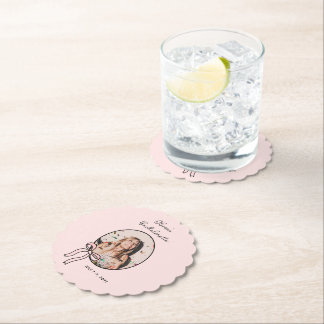 Bows & Babes Pink Bow Coquette Junggeselinnen-Absc Untersetzer