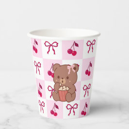 Bows & Bears Paper cups Pappbecher