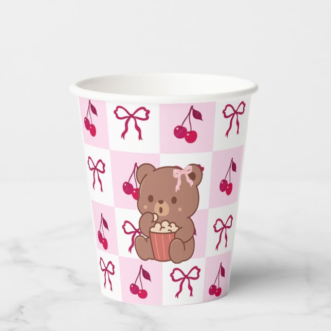 Bows & Bears Paper cups Pappbecher (Vorderseite)