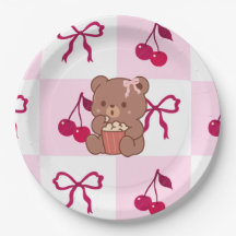 Bows & Bears Papierplatten